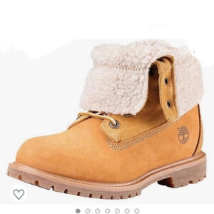 TIMBERLAND workboot fur lined fold down waterproof ankle size 6 1/2